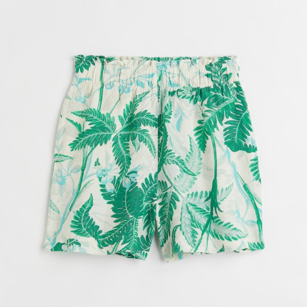 H&M linen blend shorts